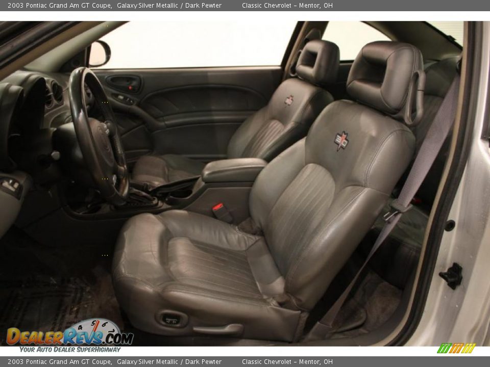 Dark Pewter Interior - 2003 Pontiac Grand Am GT Coupe Photo #6