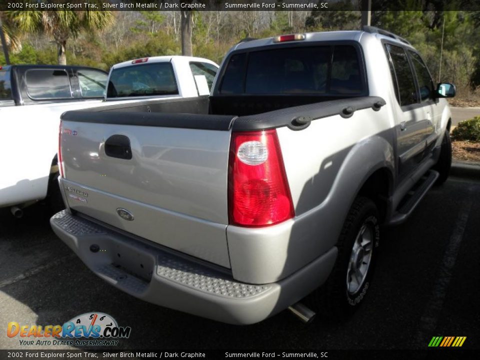 2002 Ford Explorer Sport Trac Silver Birch Metallic / Dark Graphite Photo #13