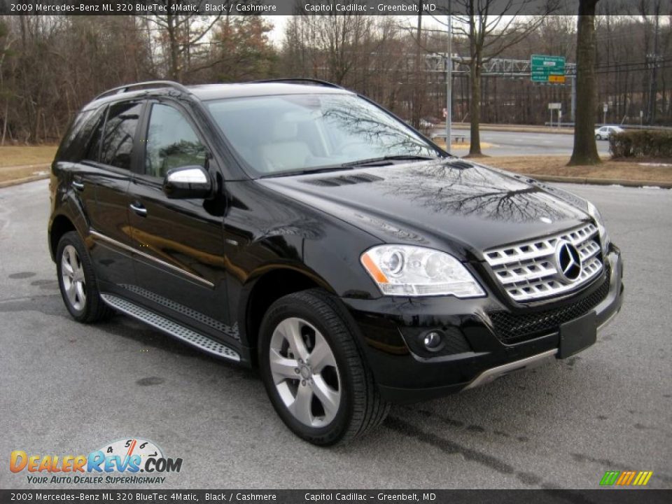 2009 Mercedes-Benz ML 320 BlueTec 4Matic Black / Cashmere Photo #6