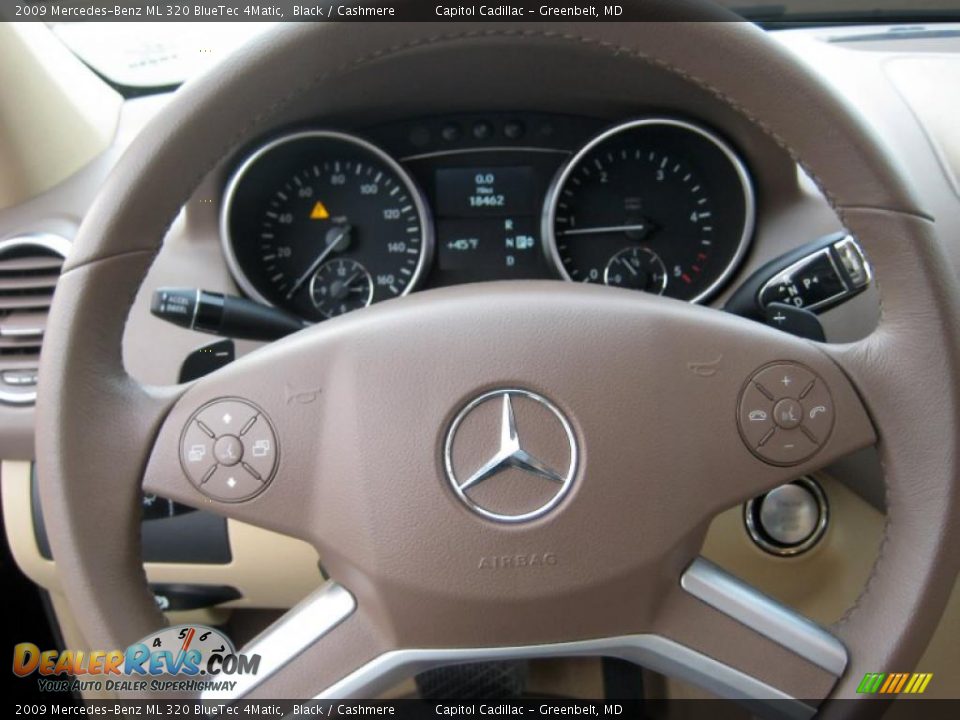 2009 Mercedes-Benz ML 320 BlueTec 4Matic Steering Wheel Photo #16