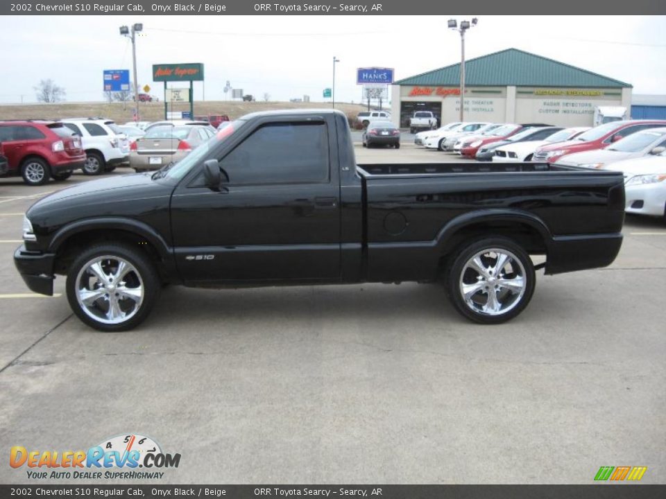 2002 Chevrolet S10 Regular Cab Onyx Black / Beige Photo #4