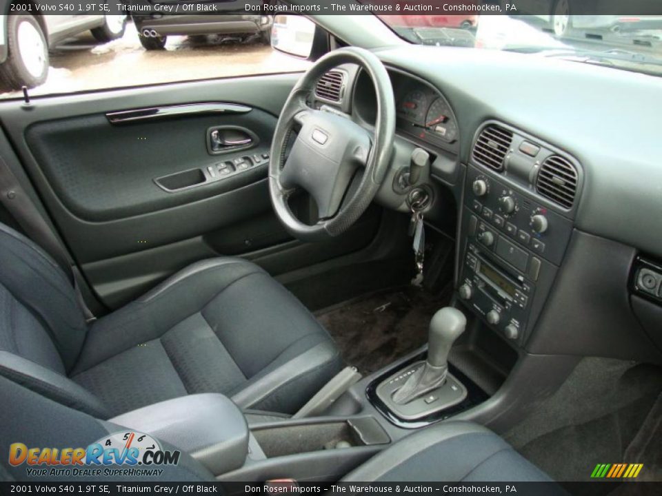 2001 Volvo S40 1.9T SE Titanium Grey / Off Black Photo #20