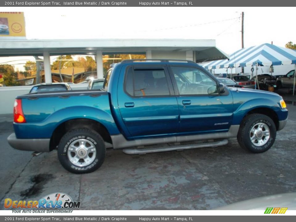 Island Blue Metallic 2001 Ford Explorer Sport Trac  Photo #3