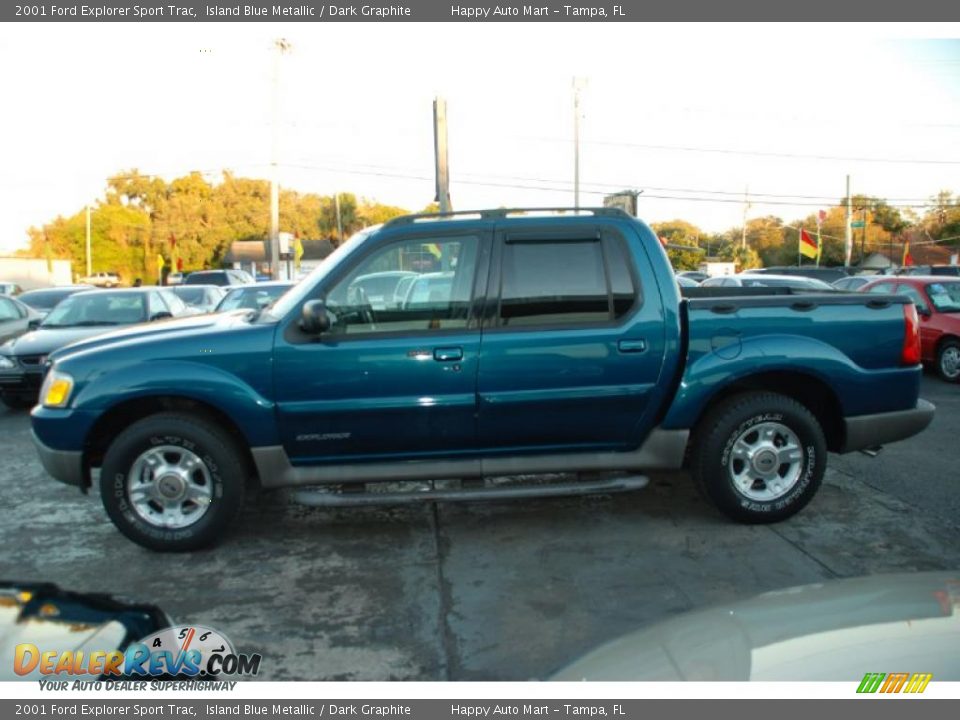 Island Blue Metallic 2001 Ford Explorer Sport Trac  Photo #8