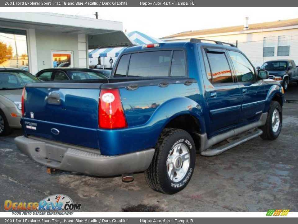 Island Blue Metallic 2001 Ford Explorer Sport Trac  Photo #10