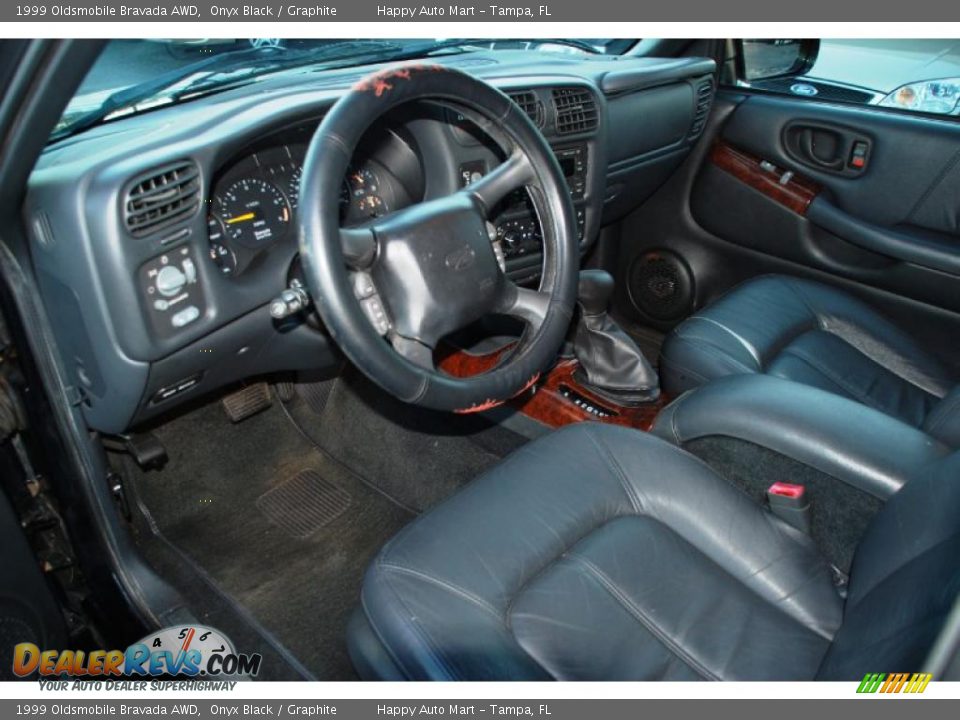 1999 Oldsmobile Bravada AWD Onyx Black / Graphite Photo #16