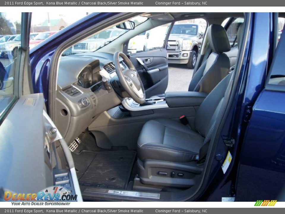 Charcoal Black/Silver Smoke Metallic Interior - 2011 Ford Edge Sport Photo #9