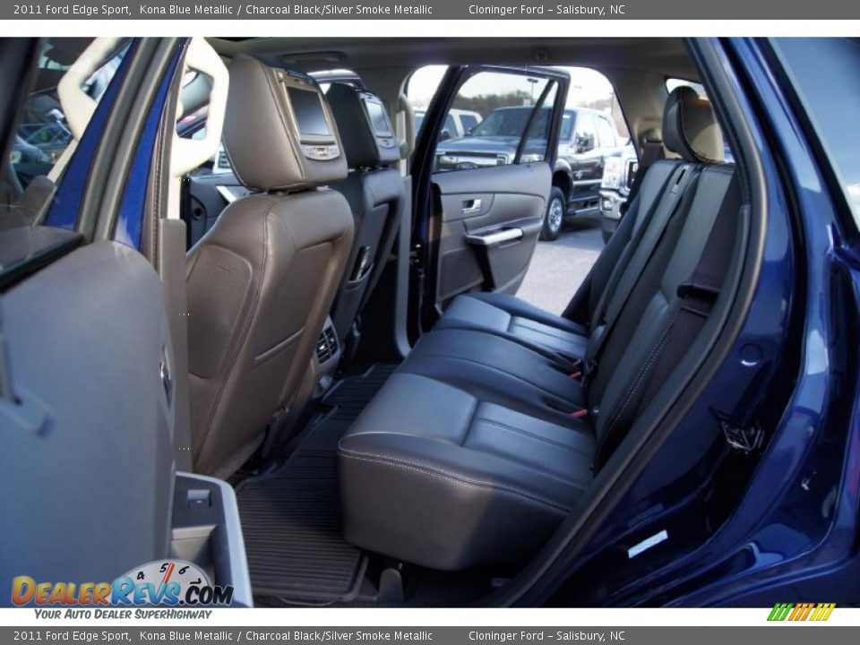 Charcoal Black/Silver Smoke Metallic Interior - 2011 Ford Edge Sport Photo #11