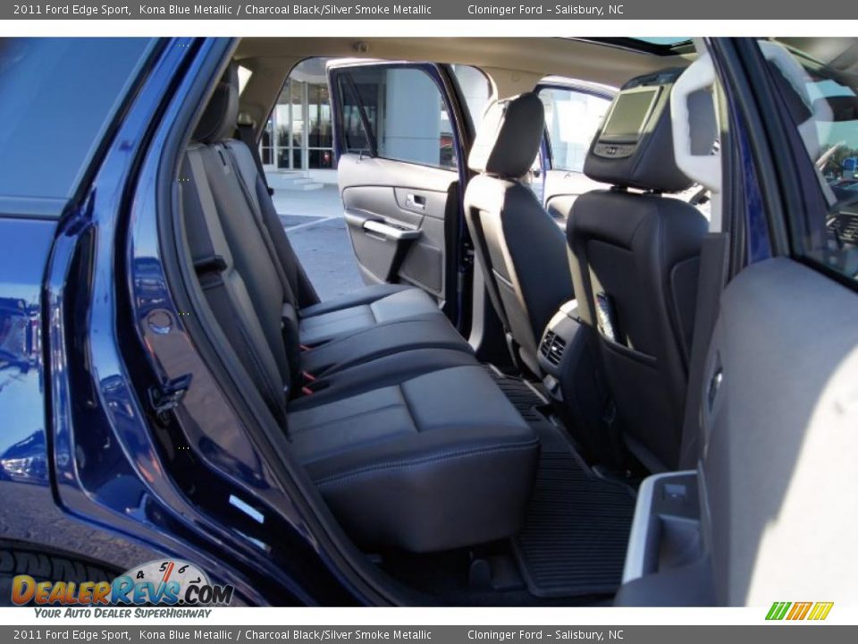 Charcoal Black/Silver Smoke Metallic Interior - 2011 Ford Edge Sport Photo #16