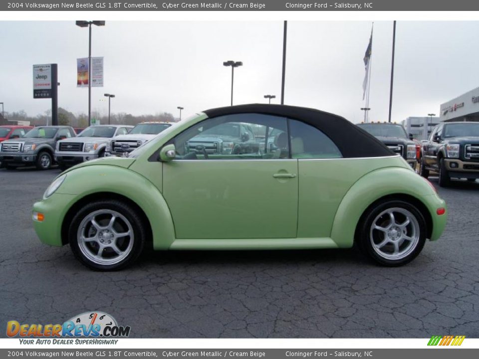 Cyber Green Metallic 2004 Volkswagen New Beetle GLS 1.8T Convertible Photo #5