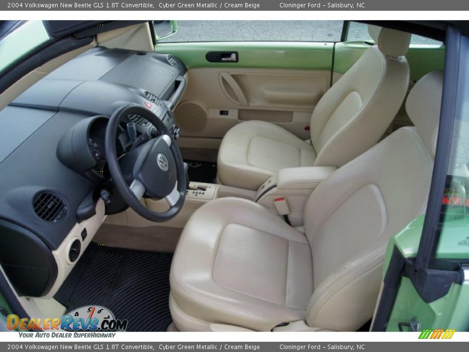 Cream Beige Interior - 2004 Volkswagen New Beetle GLS 1.8T Convertible Photo #22