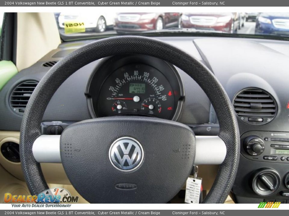 2004 Volkswagen New Beetle GLS 1.8T Convertible Cyber Green Metallic / Cream Beige Photo #26
