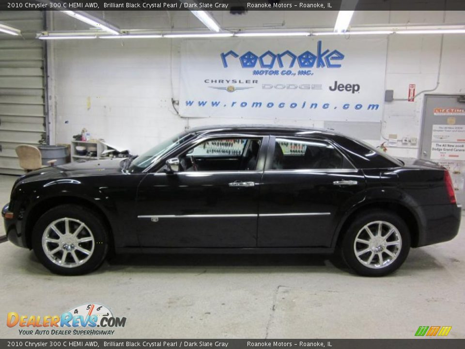 2010 Chrysler 300 C HEMI AWD Brilliant Black Crystal Pearl / Dark Slate Gray Photo #1