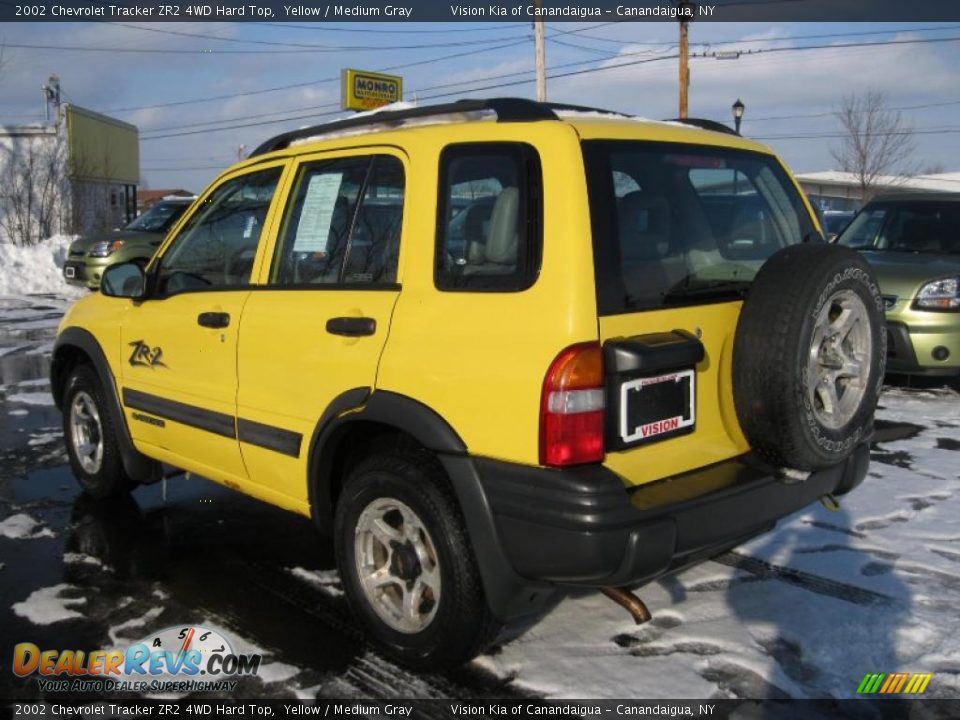 Yellow 2002 Chevrolet Tracker ZR2 4WD Hard Top Photo #14