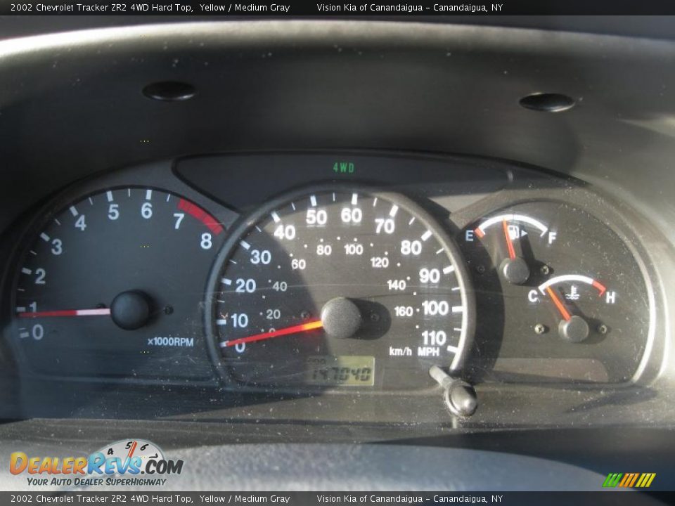 2002 Chevrolet Tracker ZR2 4WD Hard Top Gauges Photo #25