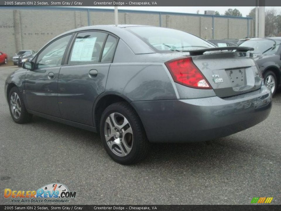2005 Saturn ION 2 Sedan Storm Gray / Gray Photo #4