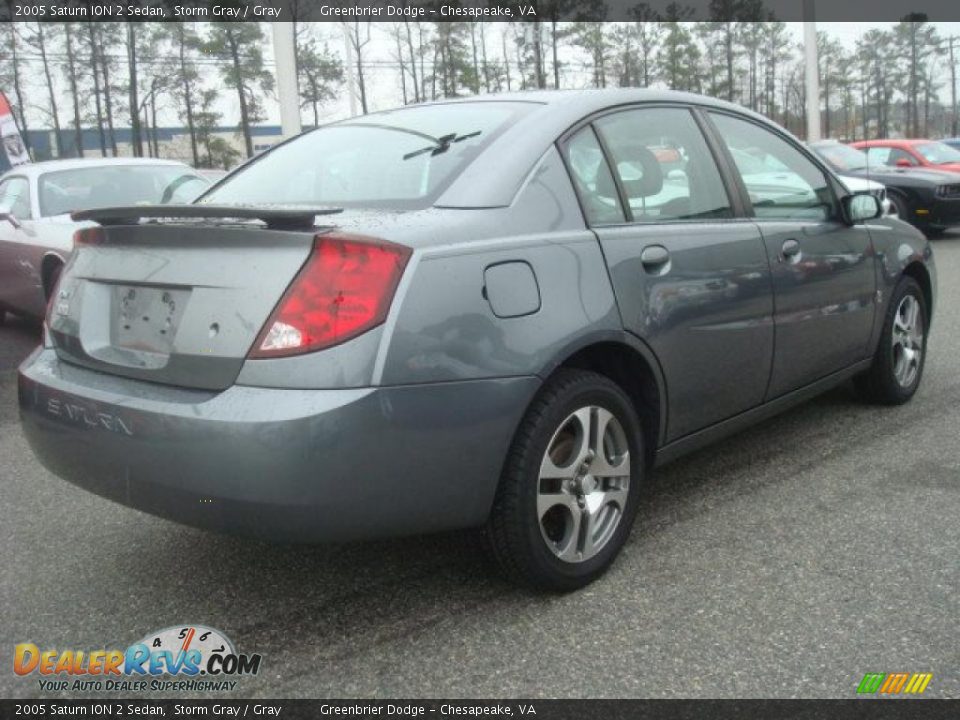 2005 Saturn ION 2 Sedan Storm Gray / Gray Photo #5