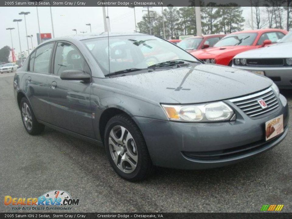2005 Saturn ION 2 Sedan Storm Gray / Gray Photo #7