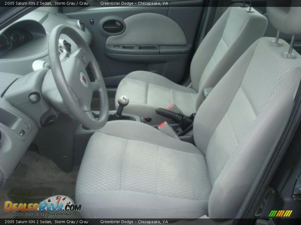 Gray Interior - 2005 Saturn ION 2 Sedan Photo #9