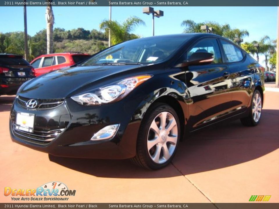 2011 Hyundai Elantra Limited Black Noir Pearl / Black Photo #1