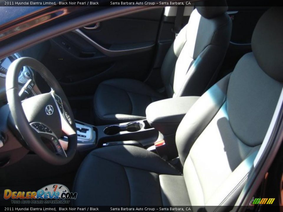 2011 Hyundai Elantra Limited Black Noir Pearl / Black Photo #4