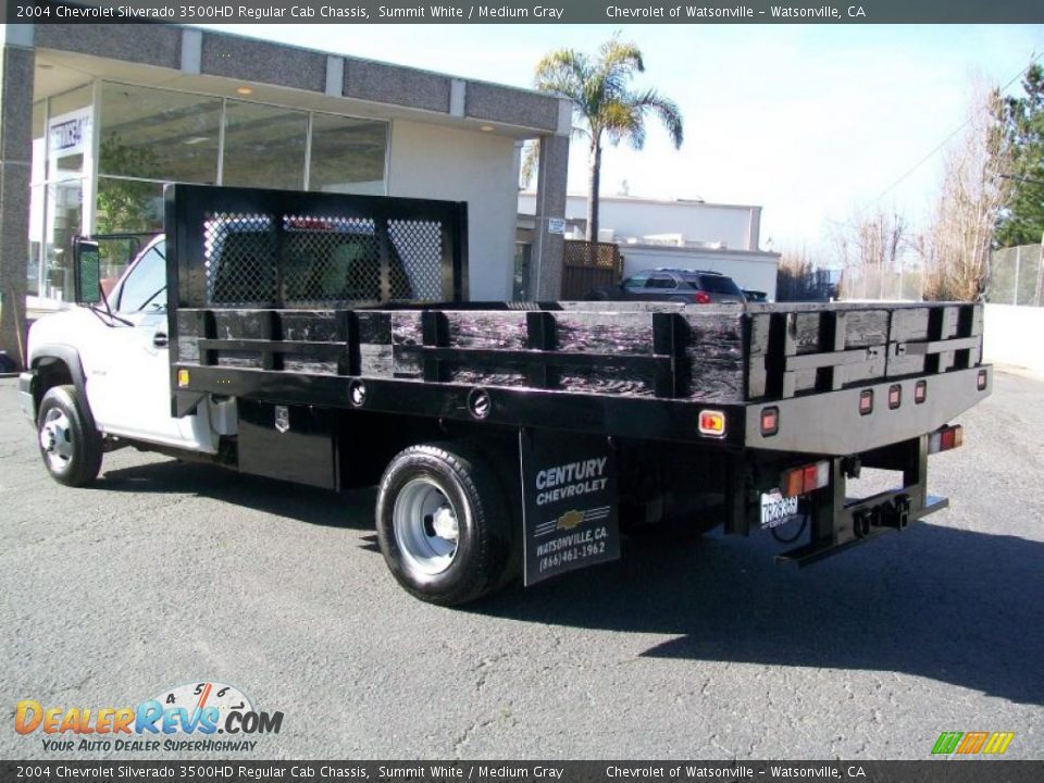2004 Chevrolet Silverado 3500HD Regular Cab Chassis Summit White / Medium Gray Photo #5