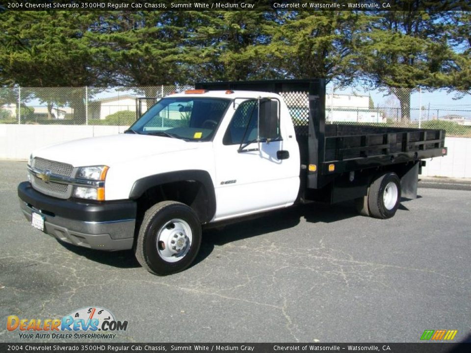2004 Chevrolet Silverado 3500HD Regular Cab Chassis Summit White / Medium Gray Photo #7
