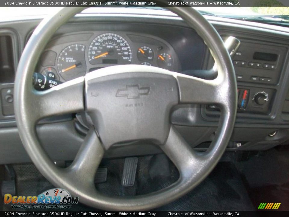 2004 Chevrolet Silverado 3500HD Regular Cab Chassis Summit White / Medium Gray Photo #15