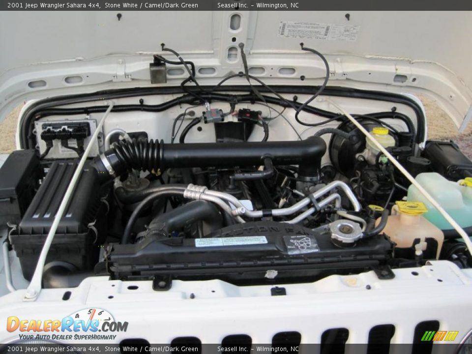 2001 Jeep Wrangler Sahara 4x4 4.0 Liter OHV 12-Valve Inline 6 Cylinder Engine Photo #6