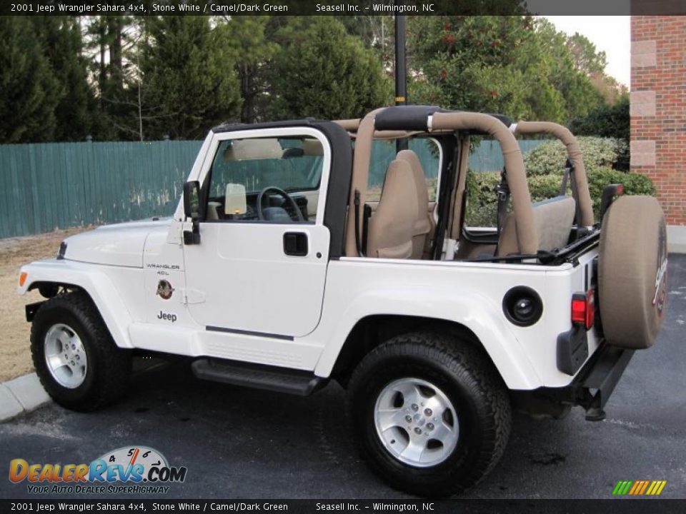 Stone White 2001 Jeep Wrangler Sahara 4x4 Photo #9