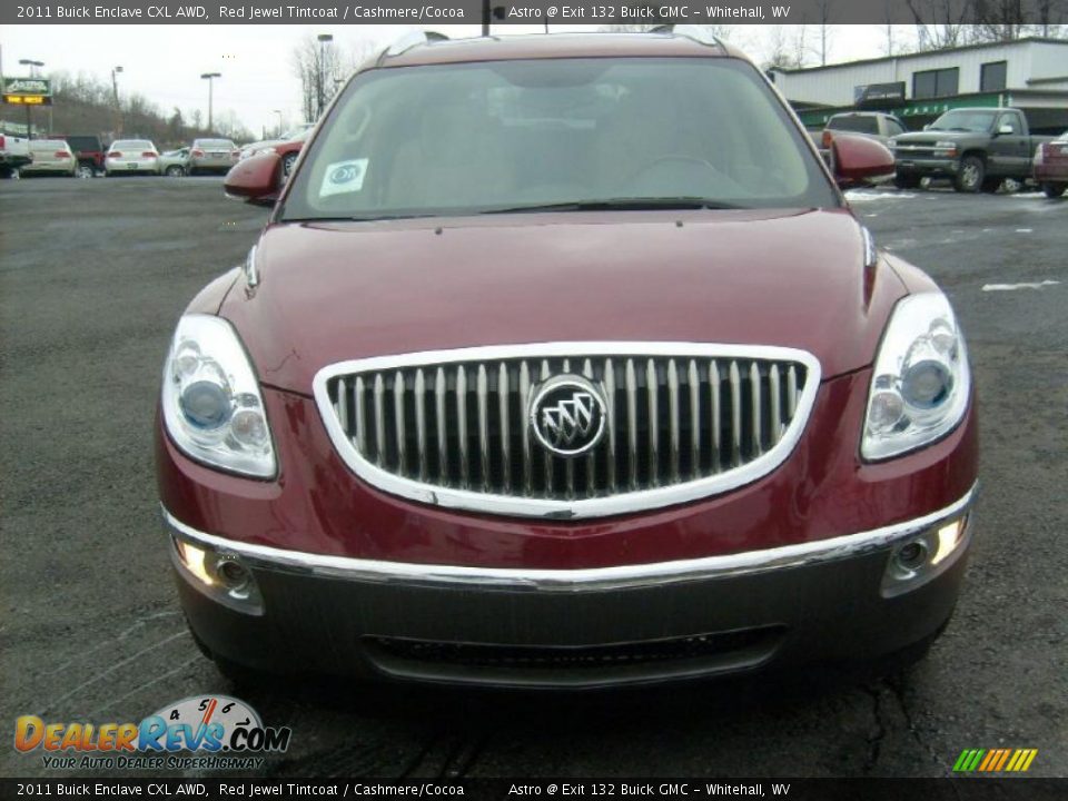 2011 Buick Enclave CXL AWD Red Jewel Tintcoat / Cashmere/Cocoa Photo #2