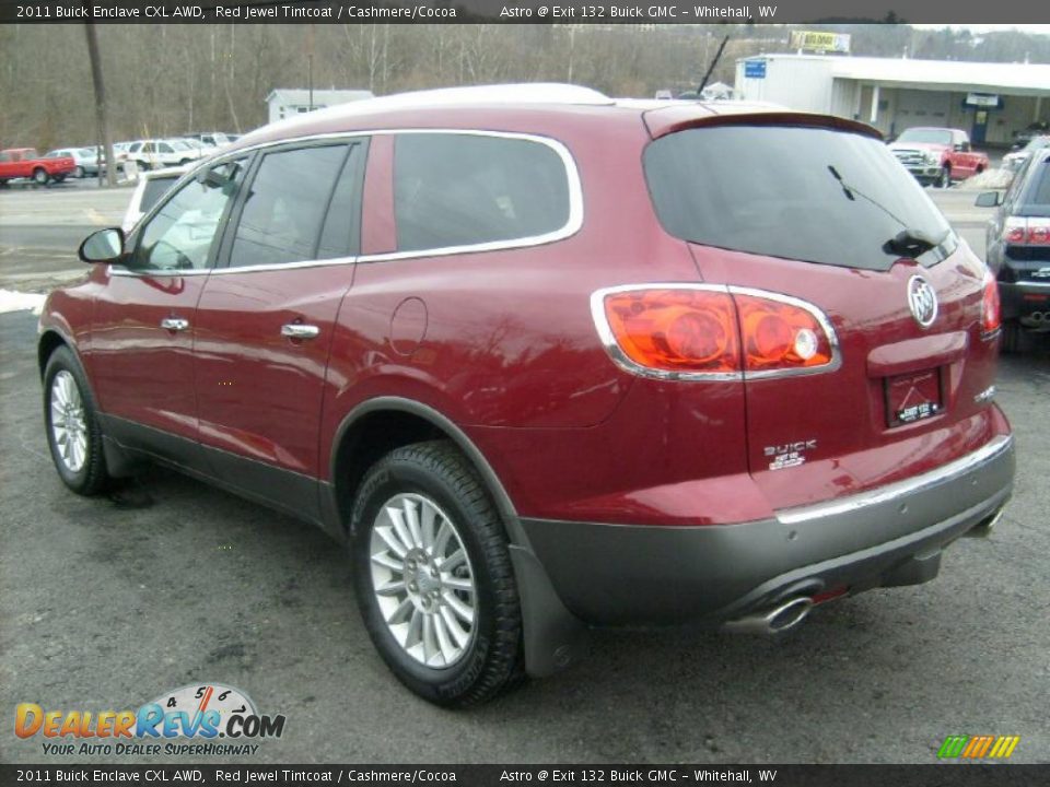 2011 Buick Enclave CXL AWD Red Jewel Tintcoat / Cashmere/Cocoa Photo #5