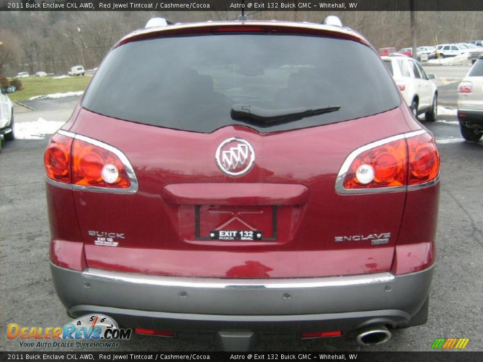 2011 Buick Enclave CXL AWD Red Jewel Tintcoat / Cashmere/Cocoa Photo #6