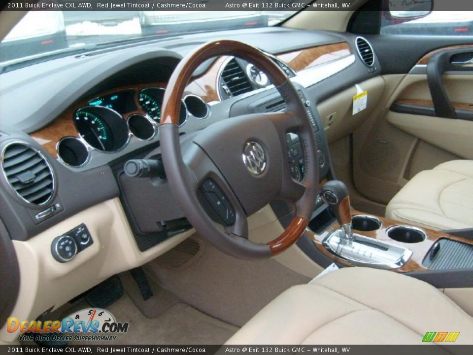 Dashboard of 2011 Buick Enclave CXL AWD Photo #10