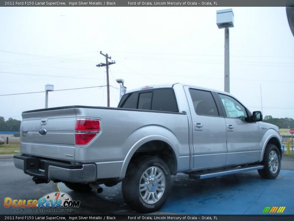 Ingot Silver Metallic 2011 Ford F150 Lariat SuperCrew Photo #3