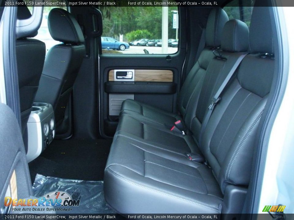 Black Interior - 2011 Ford F150 Lariat SuperCrew Photo #6