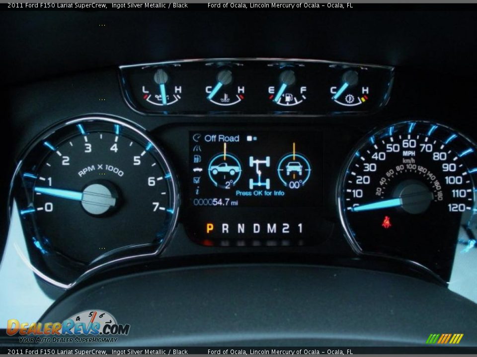 2011 Ford F150 Lariat SuperCrew Gauges Photo #8