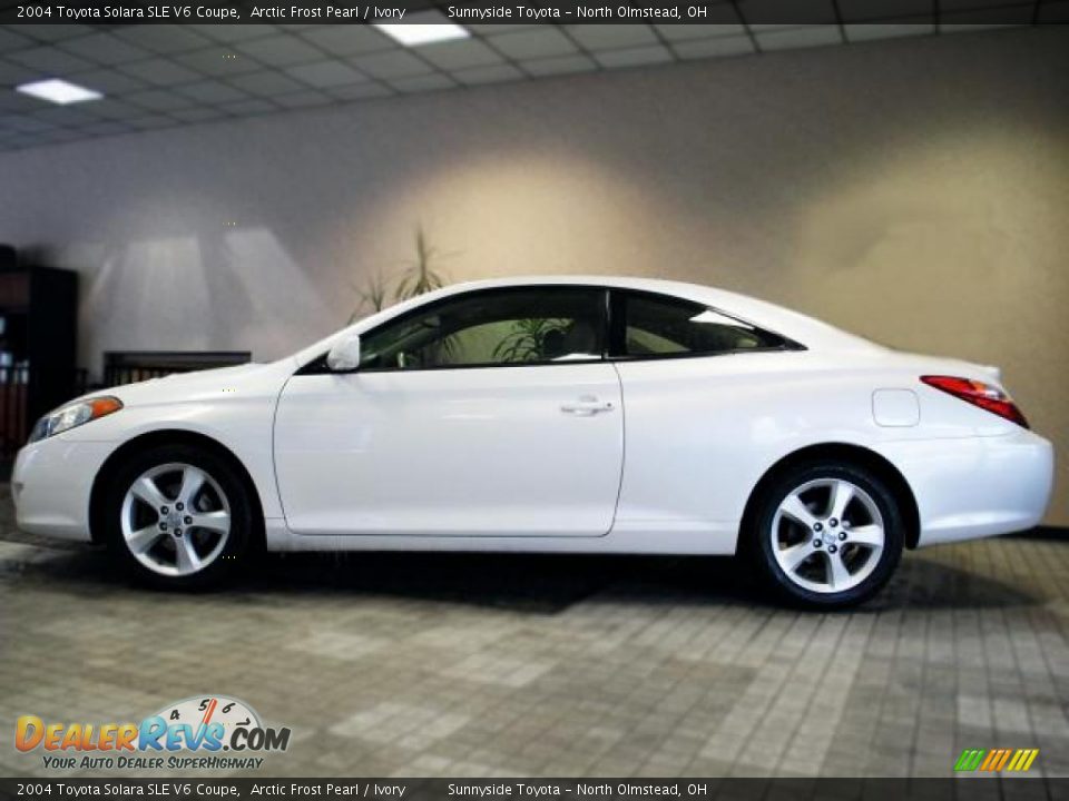 2004 Toyota Solara SLE V6 Coupe Arctic Frost Pearl / Ivory Photo #5