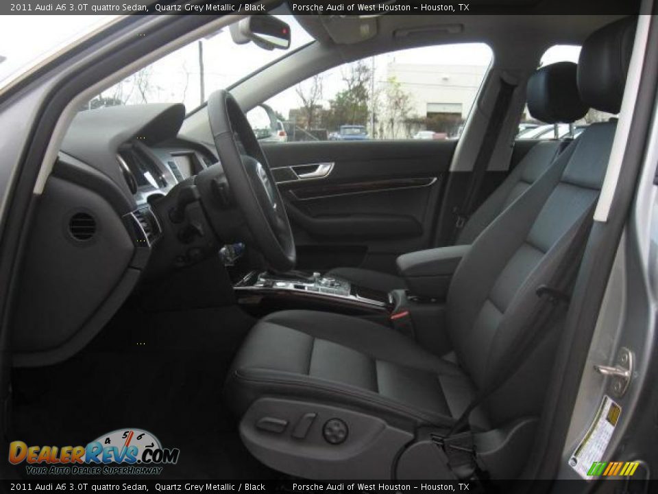 Black Interior - 2011 Audi A6 3.0T quattro Sedan Photo #5