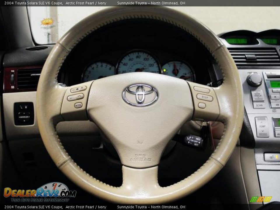 2004 Toyota Solara SLE V6 Coupe Steering Wheel Photo #12