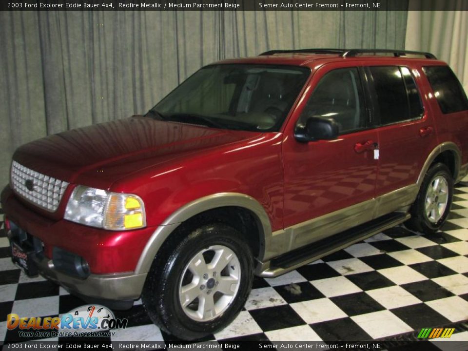 2003 Ford Explorer Eddie Bauer 4x4 Redfire Metallic / Medium Parchment Beige Photo #2