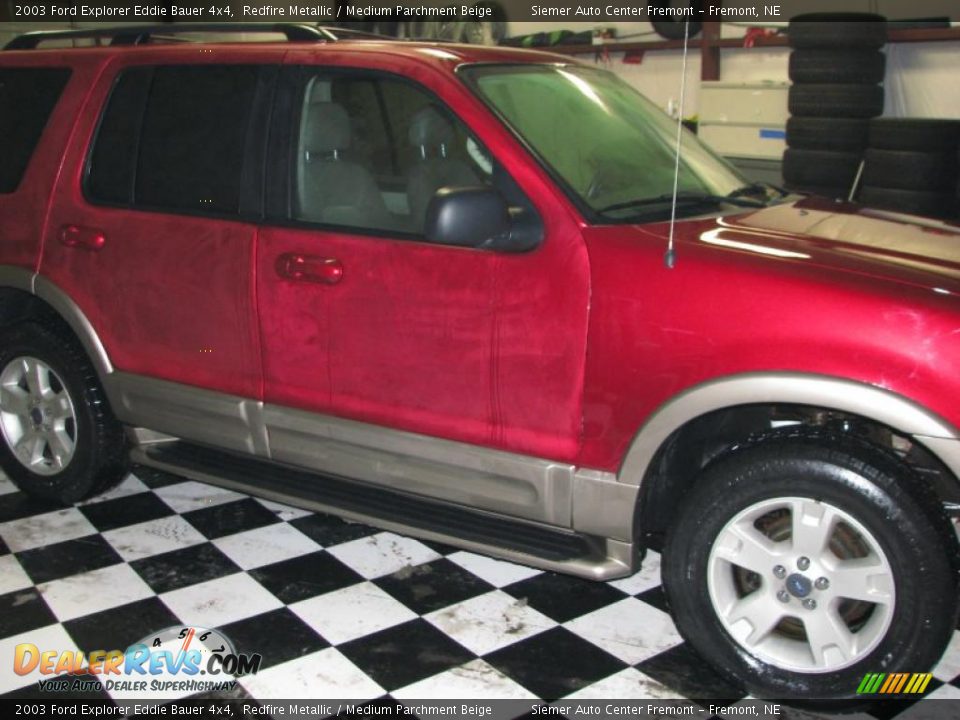2003 Ford Explorer Eddie Bauer 4x4 Redfire Metallic / Medium Parchment Beige Photo #4