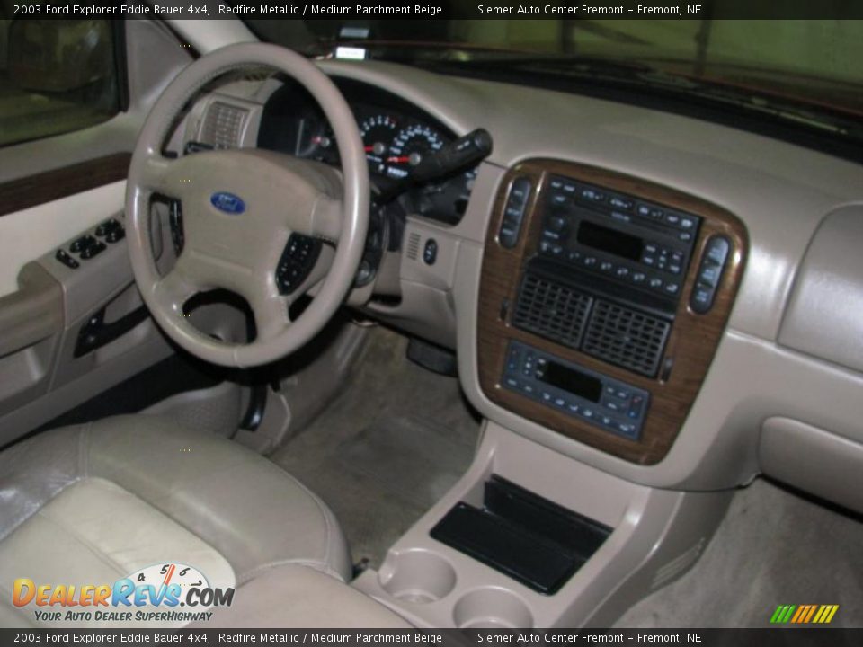 2003 Ford Explorer Eddie Bauer 4x4 Redfire Metallic / Medium Parchment Beige Photo #10