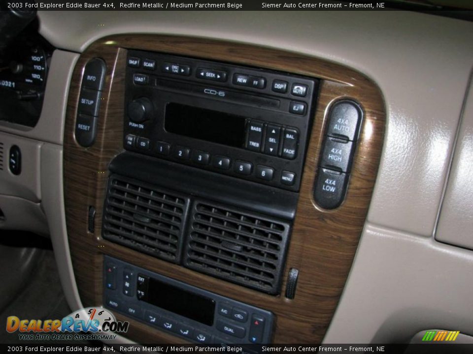 2003 Ford Explorer Eddie Bauer 4x4 Redfire Metallic / Medium Parchment Beige Photo #13