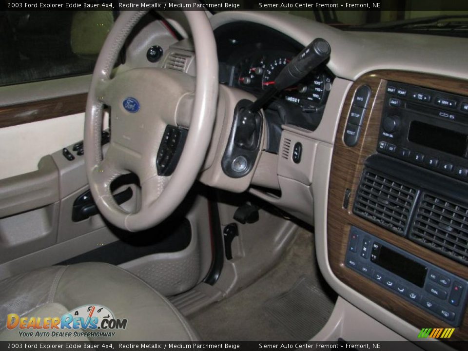 2003 Ford Explorer Eddie Bauer 4x4 Redfire Metallic / Medium Parchment Beige Photo #14