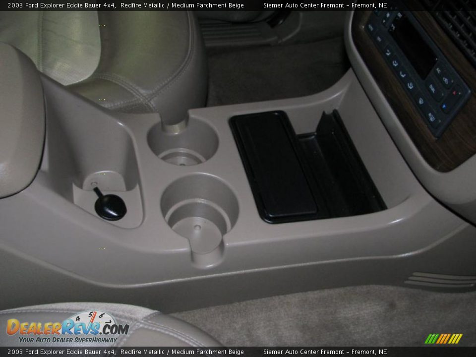 2003 Ford Explorer Eddie Bauer 4x4 Redfire Metallic / Medium Parchment Beige Photo #15