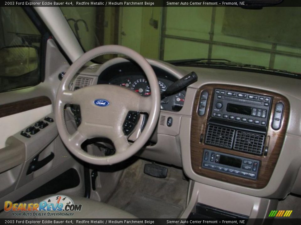 2003 Ford Explorer Eddie Bauer 4x4 Redfire Metallic / Medium Parchment Beige Photo #16