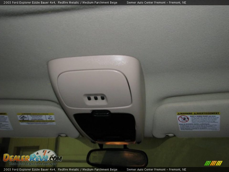 2003 Ford Explorer Eddie Bauer 4x4 Redfire Metallic / Medium Parchment Beige Photo #18