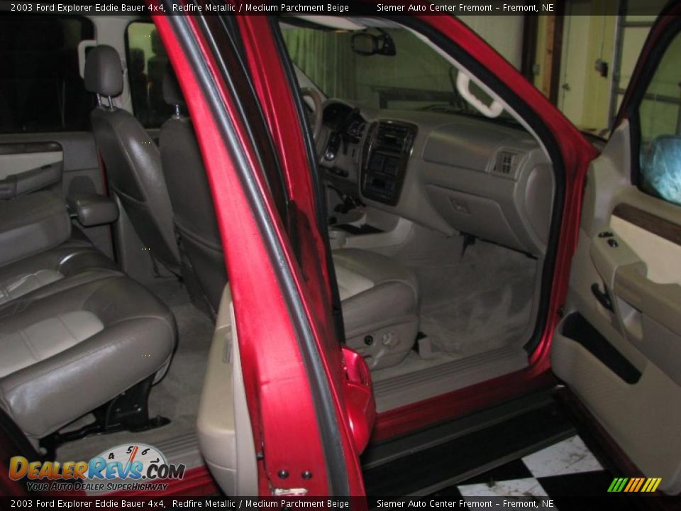2003 Ford Explorer Eddie Bauer 4x4 Redfire Metallic / Medium Parchment Beige Photo #19