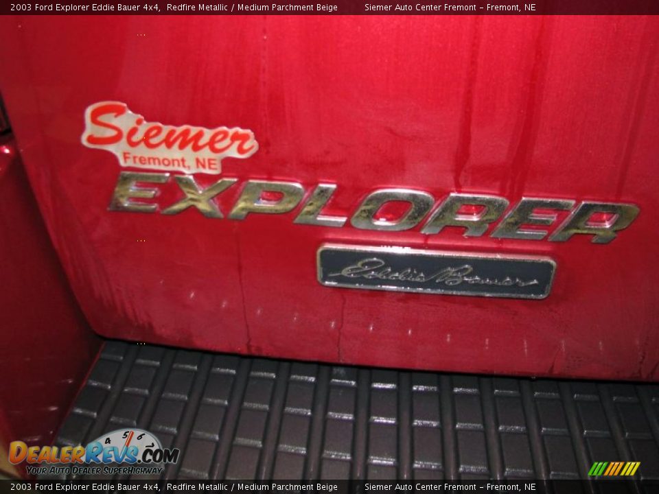2003 Ford Explorer Eddie Bauer 4x4 Redfire Metallic / Medium Parchment Beige Photo #21